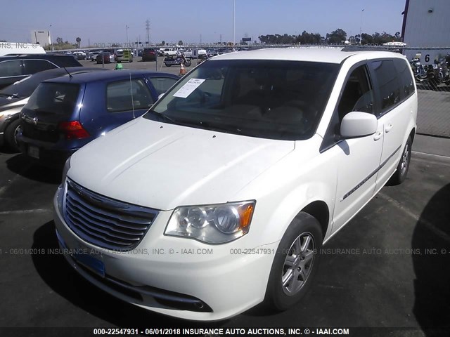 2A4RR5DG5BR638118 - 2011 CHRYSLER TOWN & COUNTRY TOURING WHITE photo 2