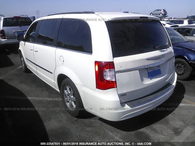 2A4RR5DG5BR638118 - 2011 CHRYSLER TOWN & COUNTRY TOURING WHITE photo 3