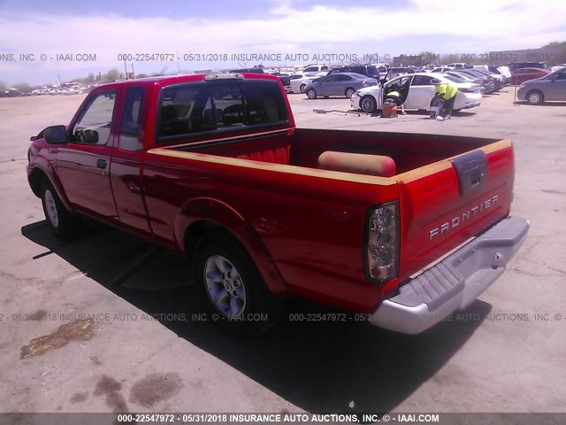 1N6DD26S41C368382 - 2001 NISSAN FRONTIER KING CAB XE RED photo 3