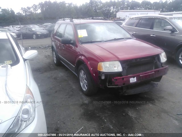 1FMZK01165GA50422 - 2005 FORD FREESTYLE SE BURGUNDY photo 1