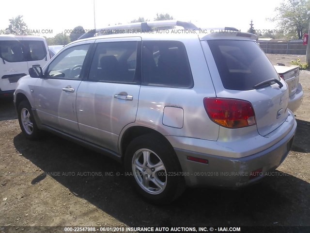 JA4LX31F94U007700 - 2004 MITSUBISHI OUTLANDER LS SILVER photo 3