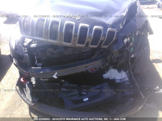 1C4PJMBS0EW186385 - 2014 JEEP CHEROKEE TRAILHAWK BLACK photo 6