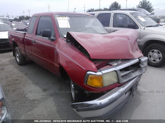 1FTCR14A2VPA17179 - 1997 FORD RANGER SUPER CAB RED photo 1