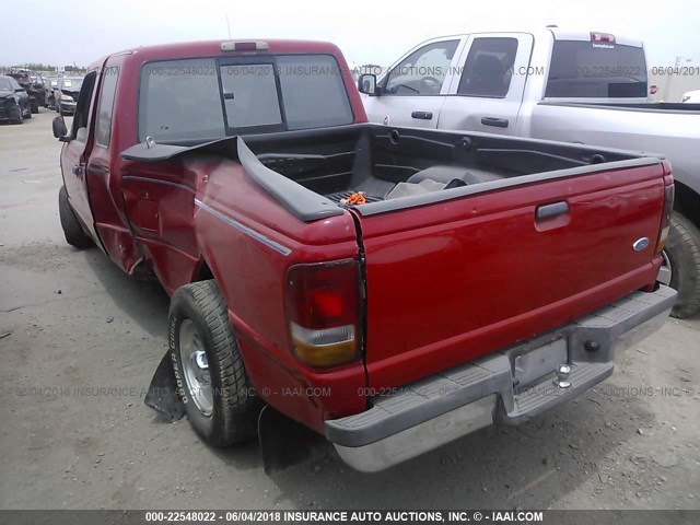 1FTCR14A2VPA17179 - 1997 FORD RANGER SUPER CAB RED photo 3