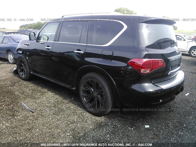 JN8AZ2NCXH9432034 - 2017 INFINITI QX80 SIGNATURE BLACK photo 3