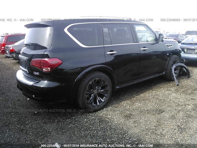 JN8AZ2NCXH9432034 - 2017 INFINITI QX80 SIGNATURE BLACK photo 4