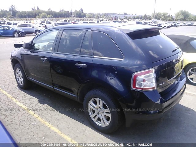 2FMDK46CX8BA09380 - 2008 FORD EDGE SE Dark Blue photo 3