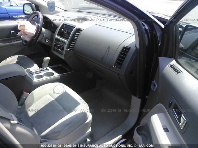 2FMDK46CX8BA09380 - 2008 FORD EDGE SE Dark Blue photo 5