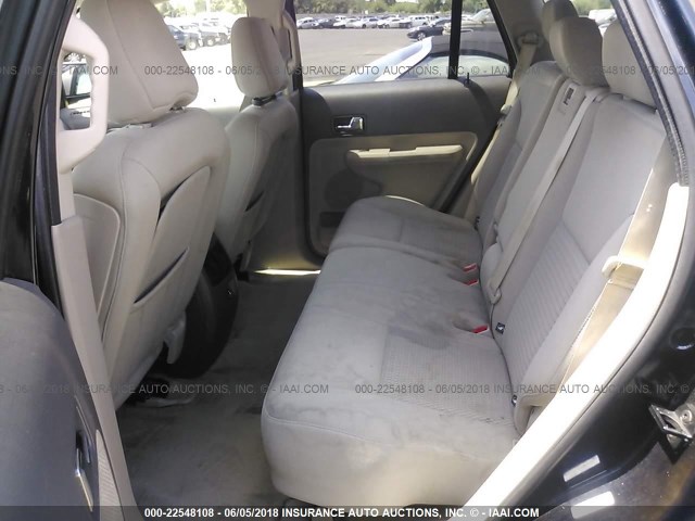 2FMDK46CX8BA09380 - 2008 FORD EDGE SE Dark Blue photo 8