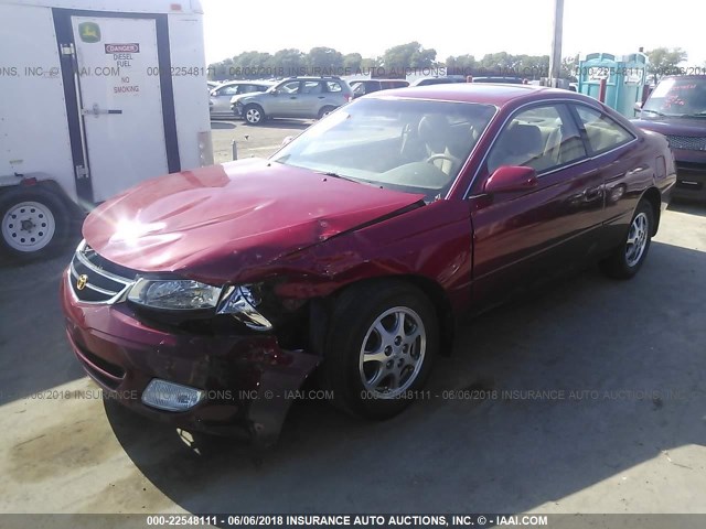 2T1CG22P9YC269789 - 2000 TOYOTA CAMRY SOLARA SE RED photo 2