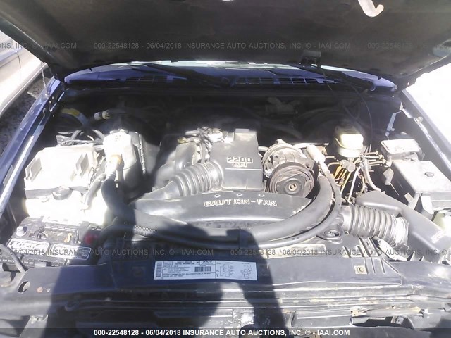 1GCCS1443YK162179 - 2000 CHEVROLET S TRUCK S10 BLUE photo 10