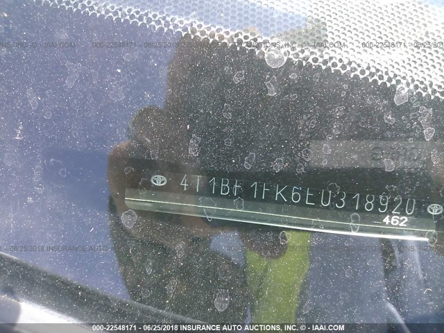 4T1BF1FK6EU318920 - 2014 TOYOTA CAMRY L/SE/LE/XLE 白色 照片 9