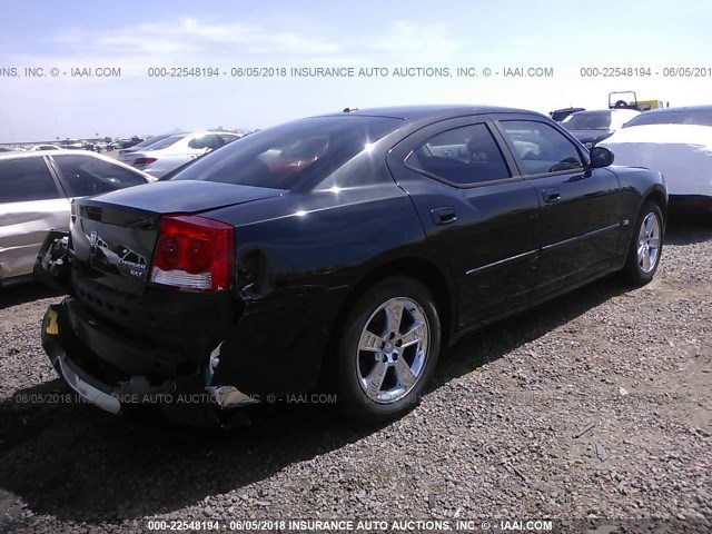 2B3CA3CVXAH138114 - 2010 DODGE CHARGER SXT BLACK photo 4