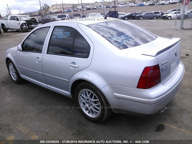 3VWPE69M33M195485 - 2003 VOLKSWAGEN JETTA WOLFSBURG 银色 照片 3