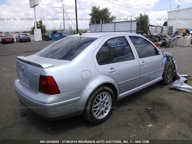 3VWPE69M33M195485 - 2003 VOLKSWAGEN JETTA WOLFSBURG 银色 照片 4