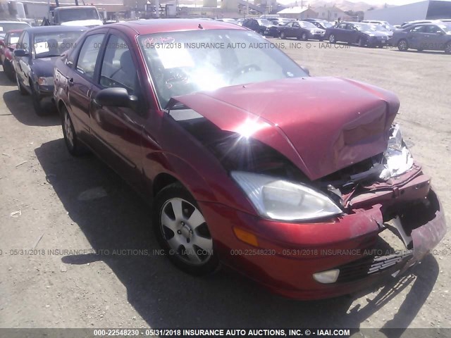 1FAFP38392W151981 - 2002 FORD FOCUS ZTS RED photo 1