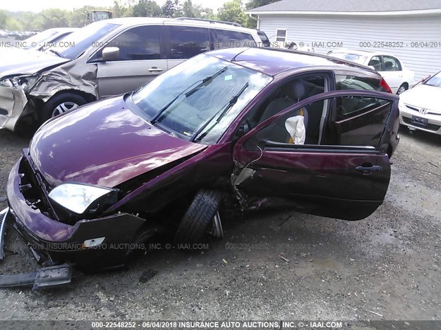 1FAHP31N27W118980 - 2007 FORD FOCUS ZX3/S/SE/SES MAROON photo 2