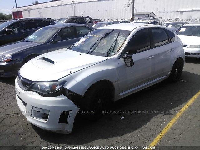 JF1GR7E66BG832629 - 2011 SUBARU IMPREZA WRX WHITE photo 2