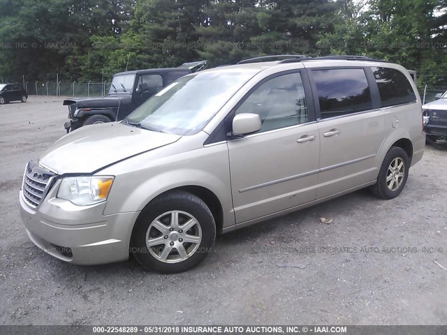 2A8HR54129R675305 - 2009 CHRYSLER TOWN & COUNTRY TOURING GOLD photo 2