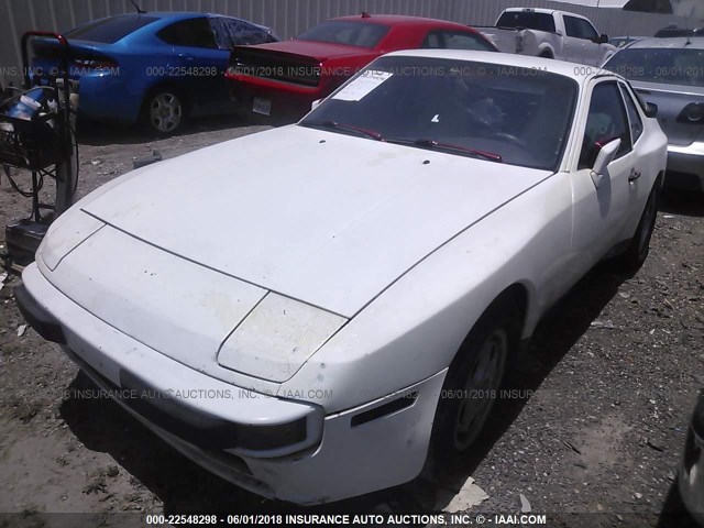 WP0AB0948HN473471 - 1987 PORSCHE 944 WHITE photo 2