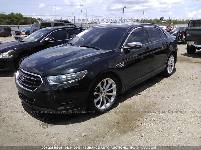 1FAHP2F82EG167634 - 2014 FORD TAURUS LIMITED BLACK photo 2