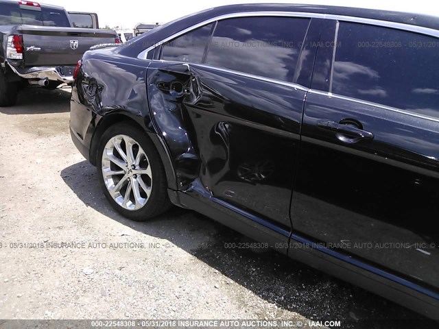 1FAHP2F82EG167634 - 2014 FORD TAURUS LIMITED BLACK photo 6