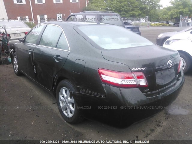 4T4BF3EKXBR098311 - 2011 TOYOTA CAMRY SE/LE/XLE მწვანე ფოტო 3