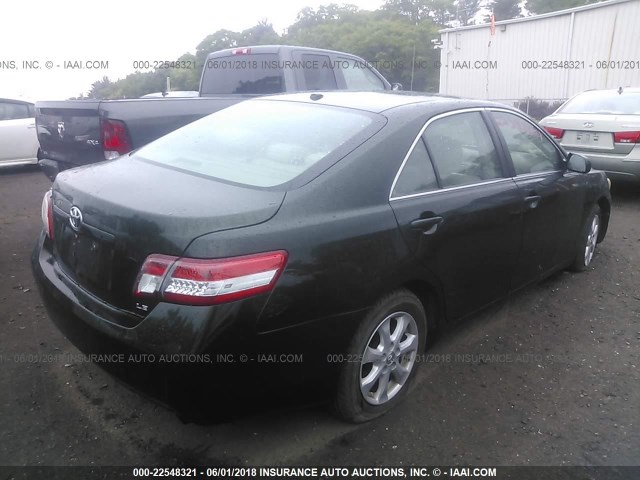 4T4BF3EKXBR098311 - 2011 TOYOTA CAMRY SE/LE/XLE მწვანე ფოტო 4