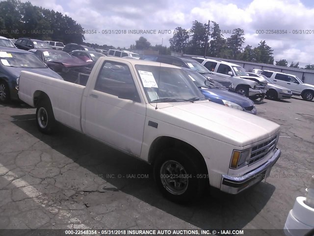 1GCBS14ZXK2170052 - 1989 CHEVROLET S TRUCK S10 WHITE photo 1