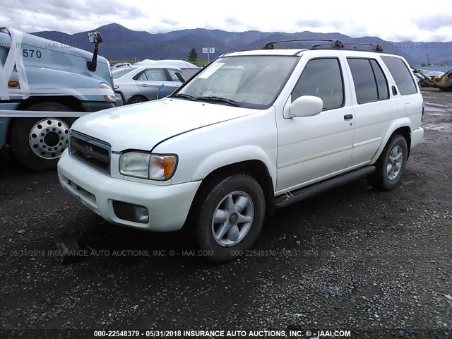 JN8AR07Y5YW449760 - 2000 NISSAN PATHFINDER LE/SE/XE WHITE photo 2