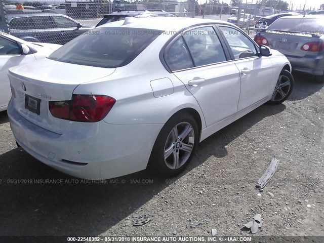 WBA3C1C53FK119317 - 2015 BMW 328 I SULEV WHITE photo 4