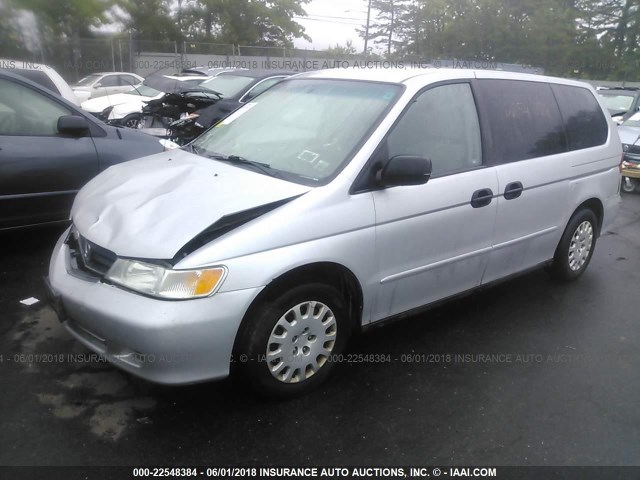 5FNRL18563B115261 - 2003 HONDA ODYSSEY LX GRAY photo 2