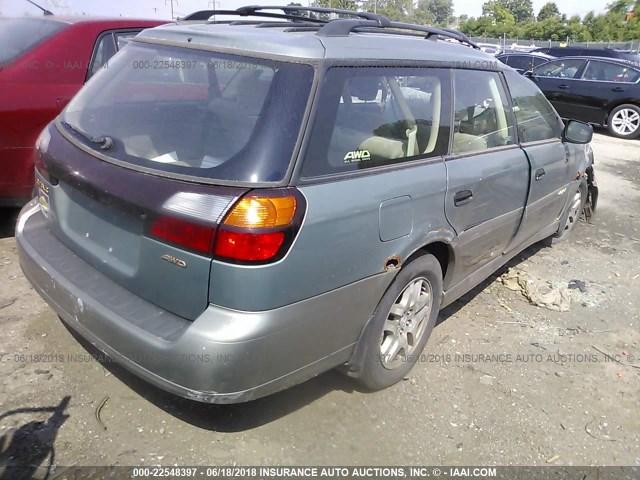 4S3BH675837623044 - 2003 SUBARU LEGACY OUTBACK AWP 绿色 照片 4