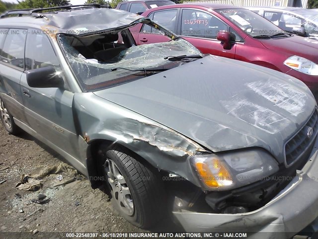 4S3BH675837623044 - 2003 SUBARU LEGACY OUTBACK AWP GREEN photo 6