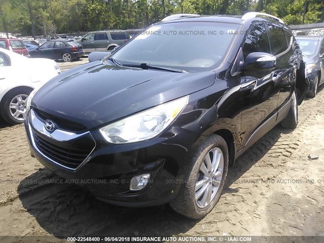 KM8JU3AC3CU403191 - 2012 HYUNDAI TUCSON GLS/LIMITED შავი ფოტო 2