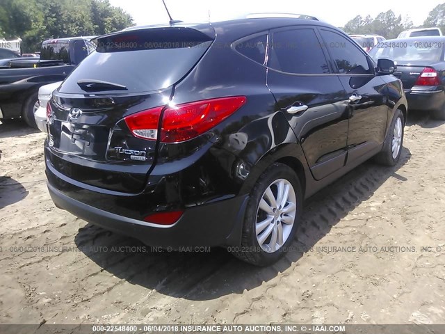 KM8JU3AC3CU403191 - 2012 HYUNDAI TUCSON GLS/LIMITED შავი ფოტო 4