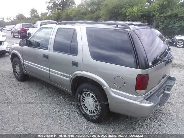 1GKDT13W4X2558046 - 1999 GMC JIMMY GRAY photo 3