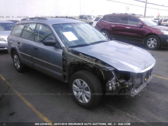 4S4BP60C287320002 - 2008 SUBARU OUTBACK GRAY photo 1