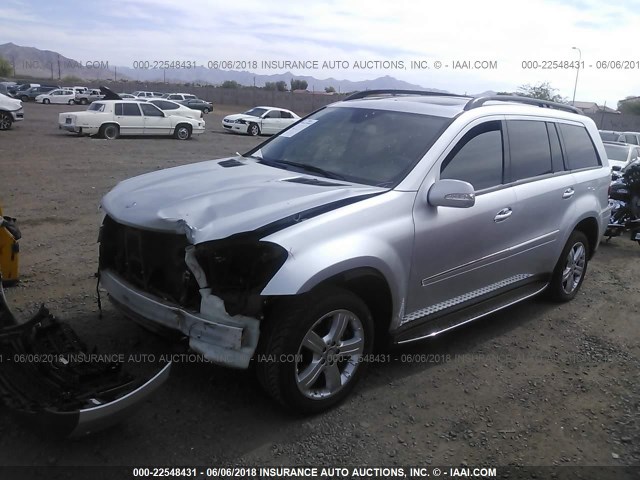 4JGBF71E18A347946 - 2008 MERCEDES-BENZ GL 450 4MATIC WHITE photo 2