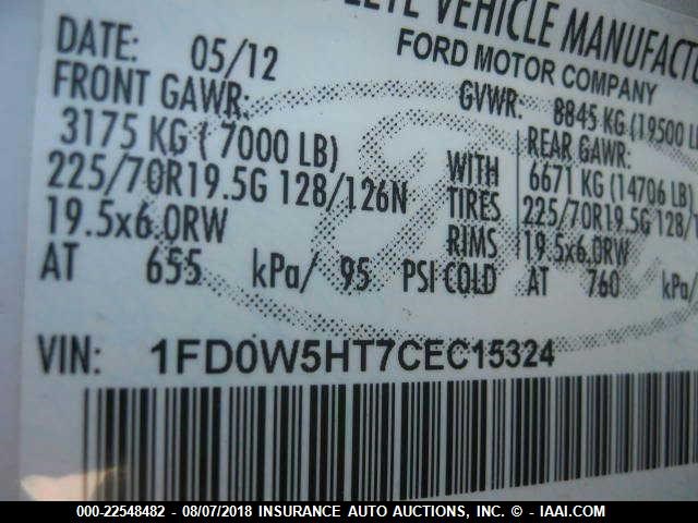 1FD0W5HT7CEC15324 - 2012 FORD F550 SUPER DUTY WHITE photo 6