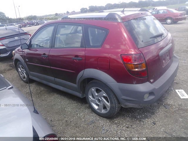 5Y2SL65816Z457552 - 2006 PONTIAC VIBE RED photo 3