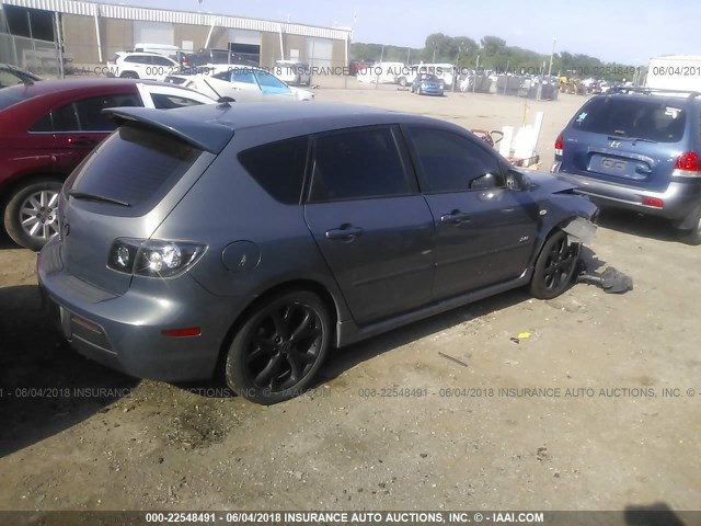 JM1BK343881102841 - 2008 MAZDA 3 HATCHBACK GRAY photo 4