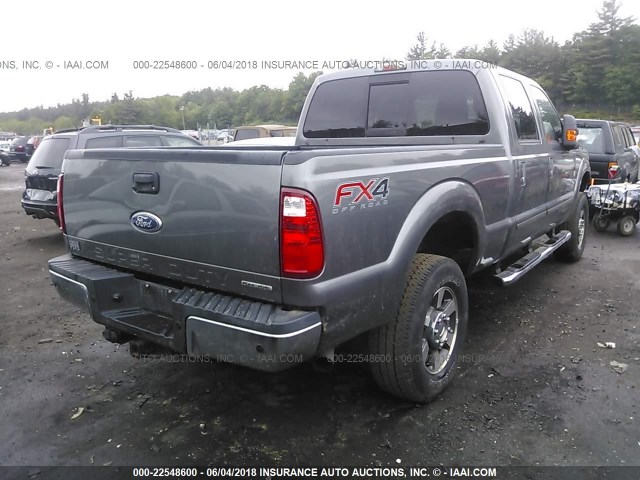 1FT7W3B61CEA09958 - 2012 FORD F350 SUPER DUTY GRAY photo 4