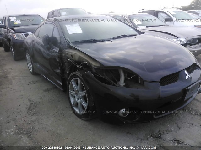 4A3AK34T27E022712 - 2007 MITSUBISHI ECLIPSE GT BLACK photo 1