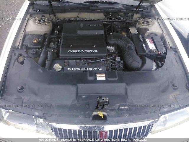 1LNLM97VXVY647369 - 1997 LINCOLN CONTINENTAL  金色 照片 10