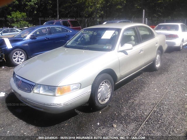 1LNLM97VXVY647369 - 1997 LINCOLN CONTINENTAL  金色 照片 2