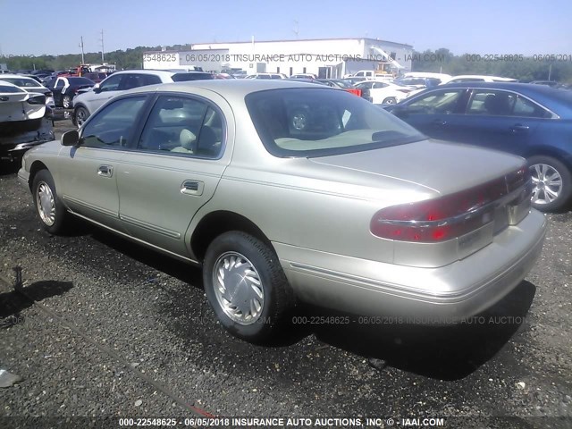 1LNLM97VXVY647369 - 1997 LINCOLN CONTINENTAL  金色 照片 3