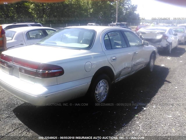 1LNLM97VXVY647369 - 1997 LINCOLN CONTINENTAL  GOLD photo 4