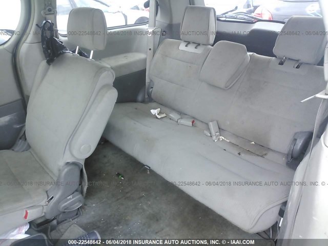 5N1BV28U68N109666 - 2008 NISSAN QUEST S/SE/SL WHITE photo 8