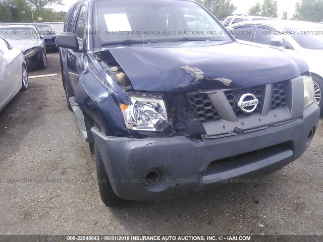 5N1AN08W57C515126 - 2007 NISSAN XTERRA OFF ROAD/S/SE BLUE photo 6